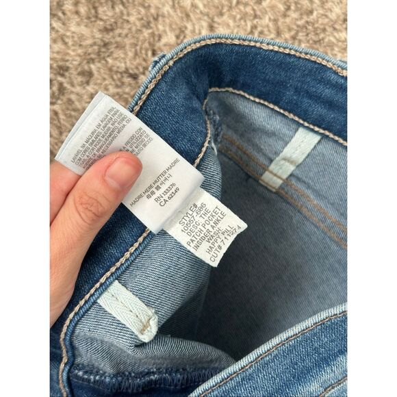 Mother Denim The Patch Pocket Insider Ankle Happy Pill Wash High Rise Jeans 28 - Picture 5 of 13